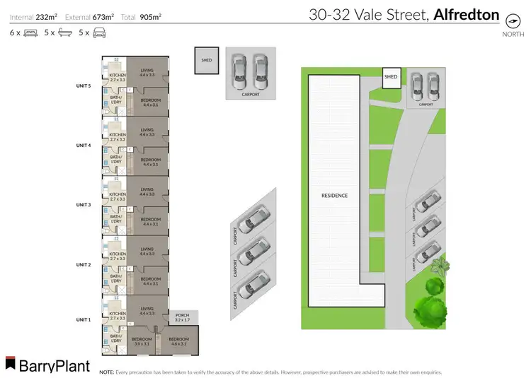 Floorplan of Homely block of units listing, 1-5/30-32 Vale Street, Alfredton VIC 3350