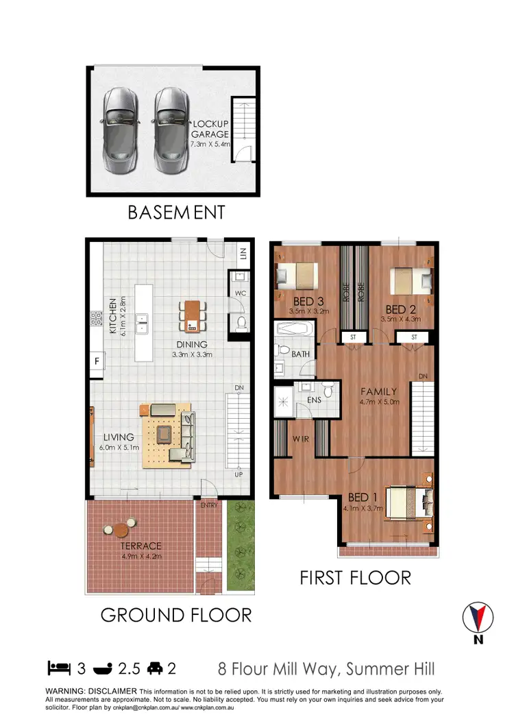 Floorplan of Homely terrace listing, 8 Flour Mill Way, Summer Hill NSW 2130