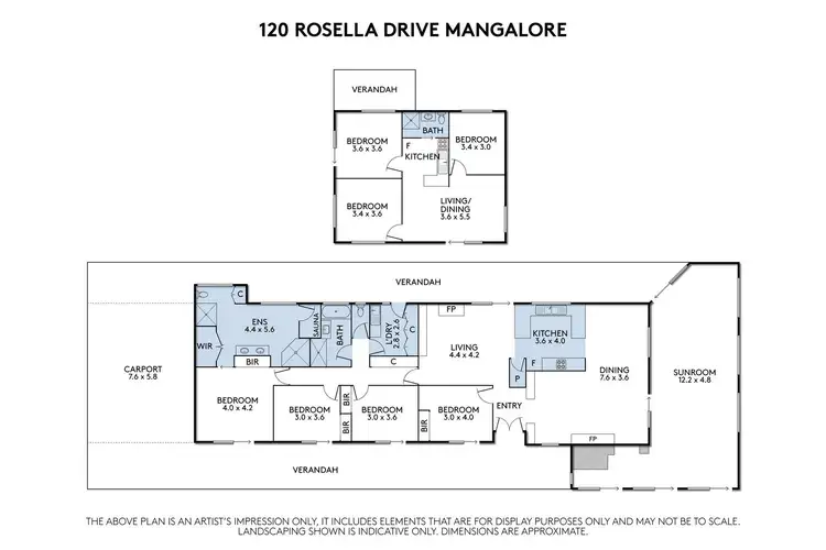Floorplan of Homely rural property listing, 120 Rosella Drive, Mangalore VIC 3663