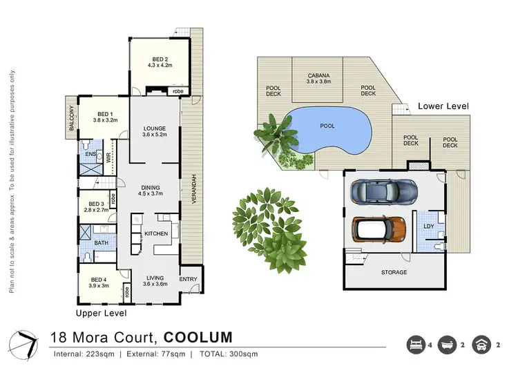 Floorplan of Homely house listing, 18 Mora Court, Coolum Beach QLD 4573