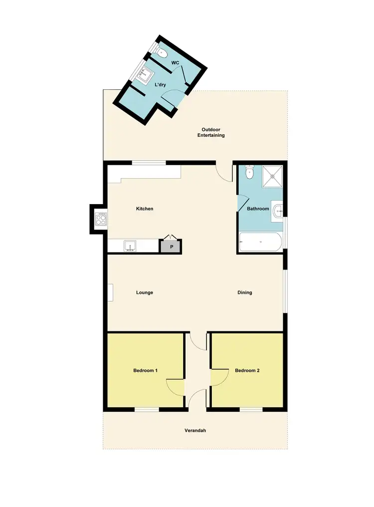 Floorplan of Homely house listing, 3 Casey Street, Maryborough VIC 3465