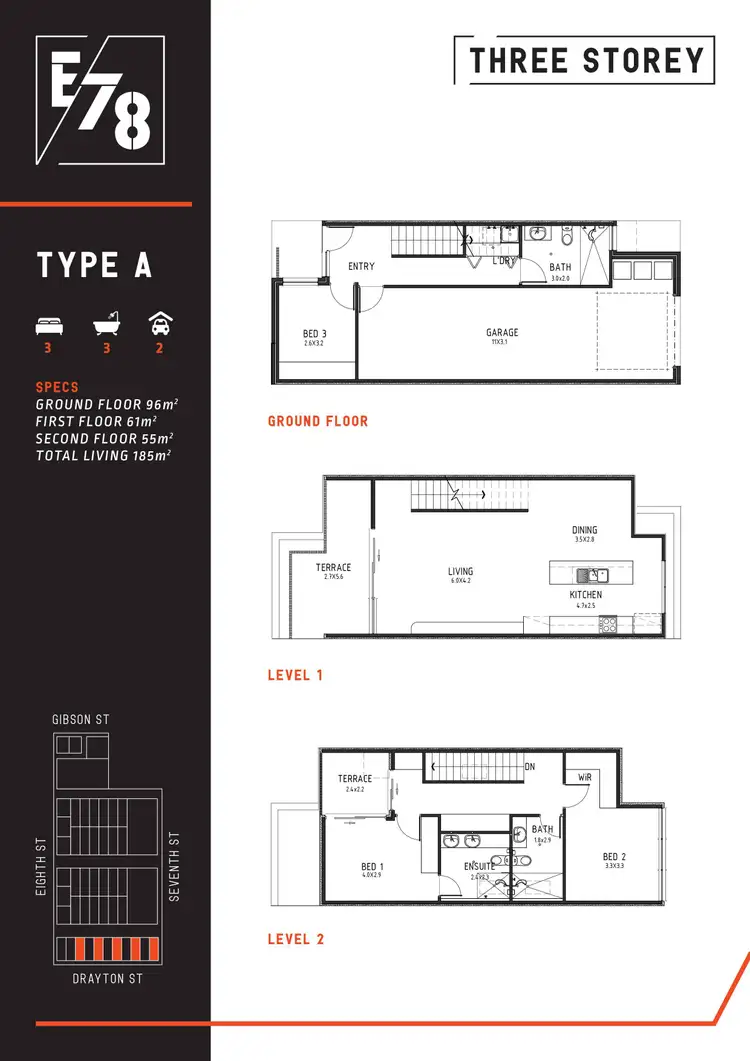 Floorplan of Homely house listing, 3/78 Gibson Street, Bowden SA 5007