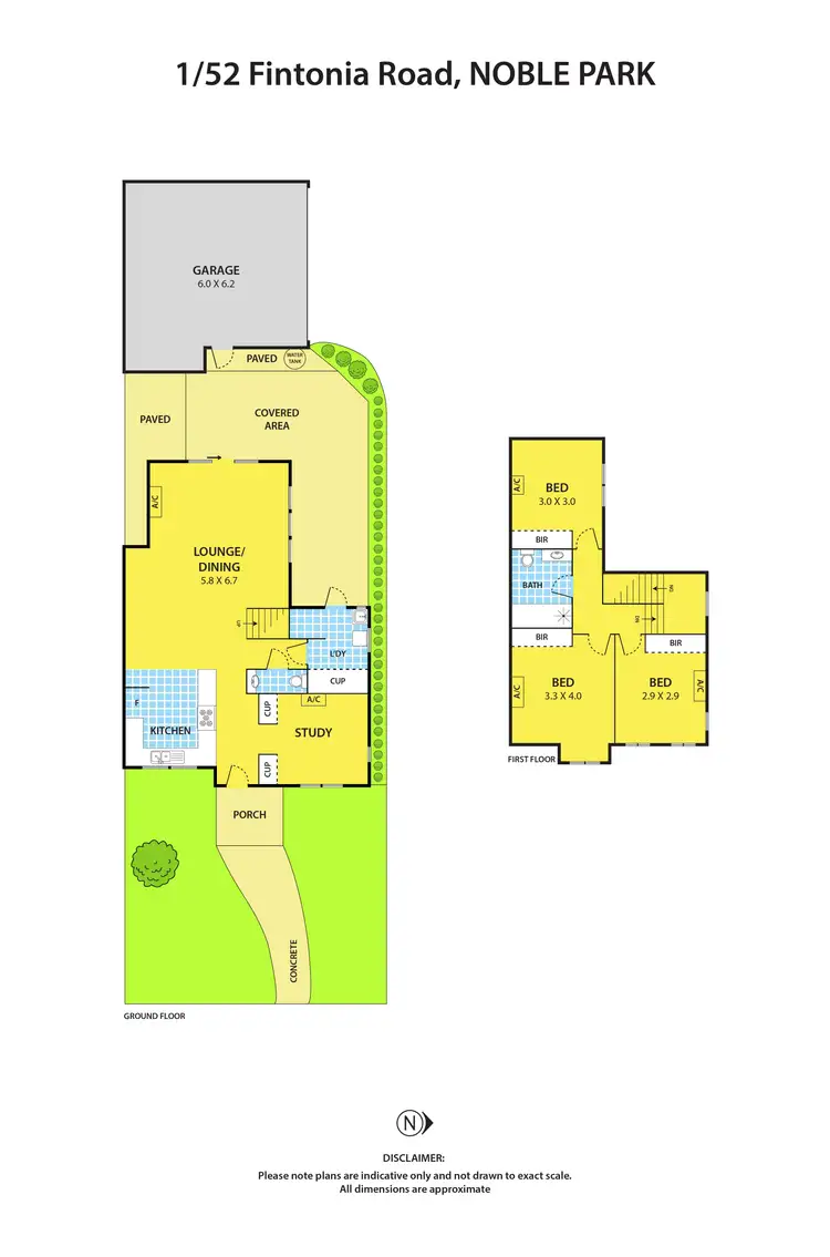 Floorplan of Homely townhouse listing, 1/52 Fintonia Road, Noble Park VIC 3174