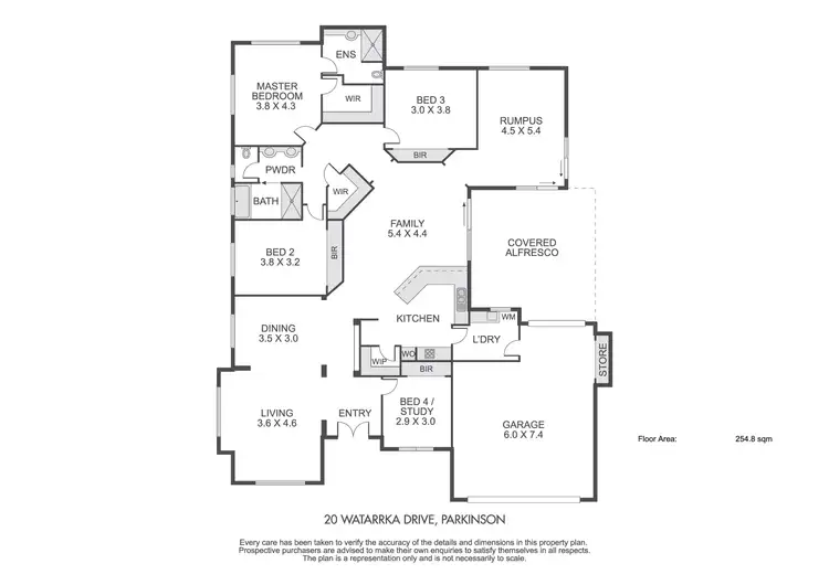 Floorplan of Homely house listing, 20 Watarrka Drive, Parkinson QLD 4115