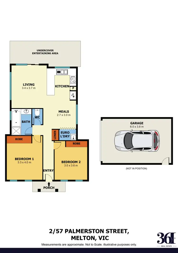 Floorplan of Homely unit listing, 2/57 Palmerston Street, Melton VIC 3337