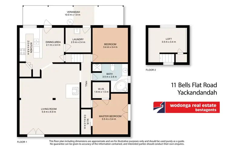 Floorplan of Homely house listing, 11 Bells Flat Road, Yackandandah VIC 3749