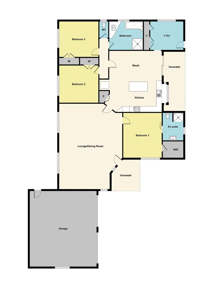 Floorplan of Homely house listing, 1 Albert Street, Maryborough VIC 3465