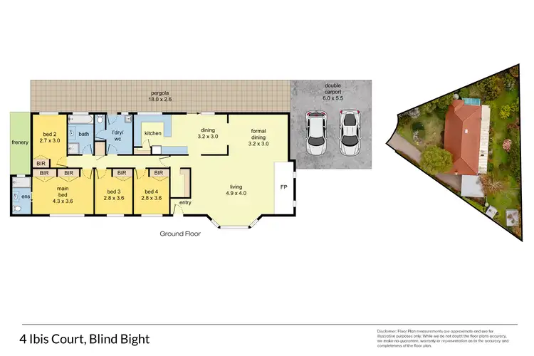 Floorplan of Homely house listing, 4 Ibis Court, Blind Bight VIC 3980
