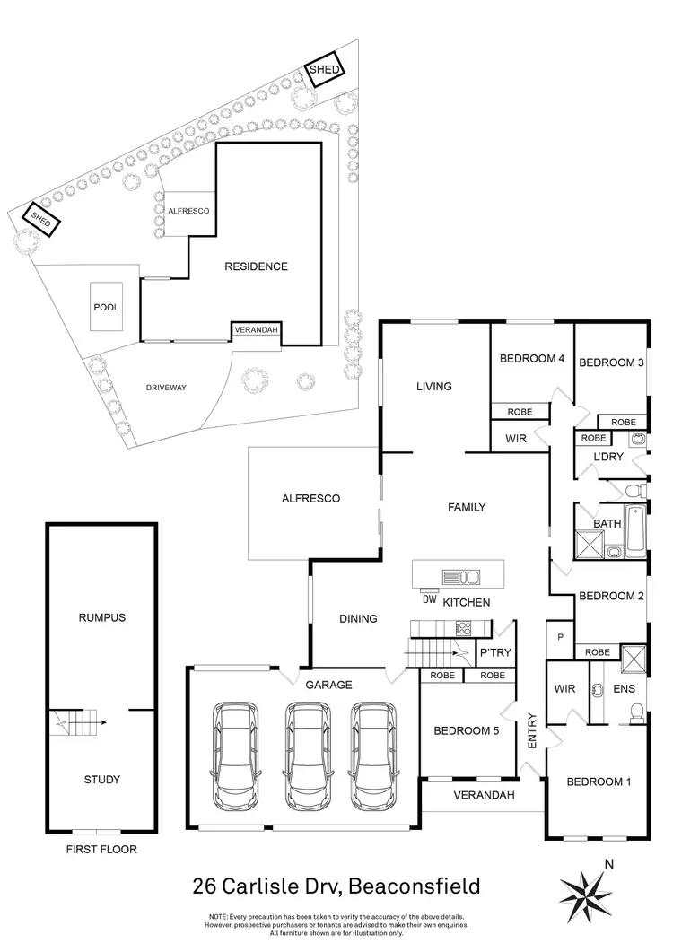 Floorplan of Homely house listing, 26 Carlisle Drive, Beaconsfield VIC 3807