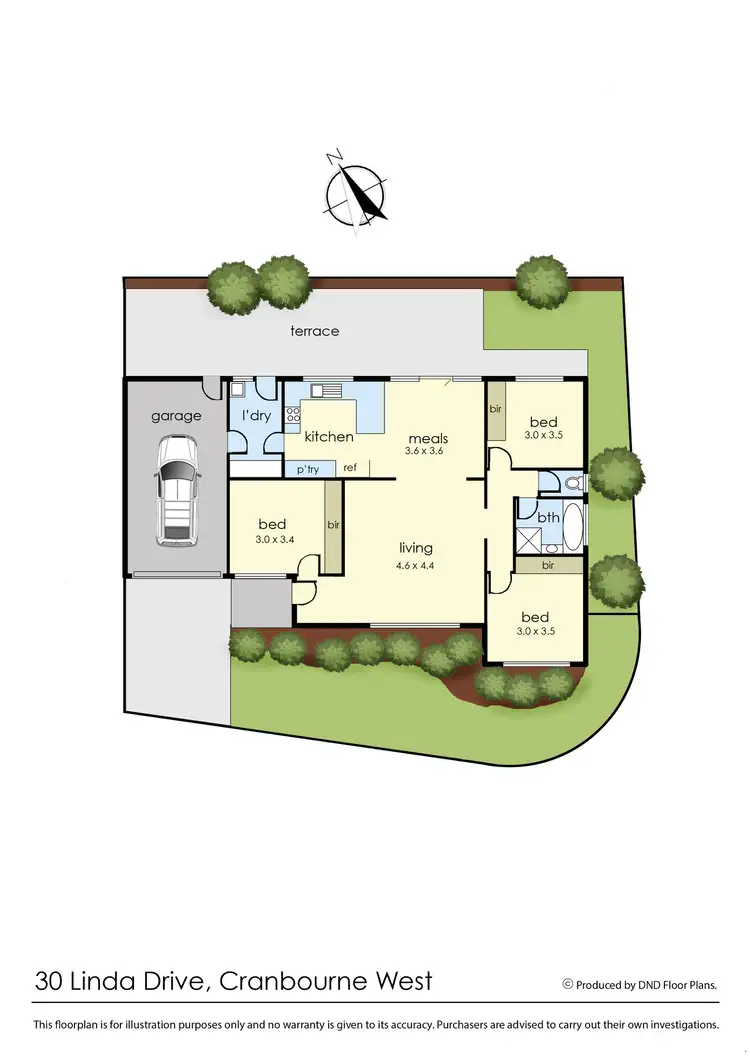 Floorplan of Homely house listing, 30 Linda Drive, Cranbourne West VIC 3977