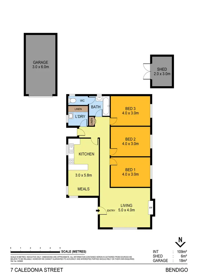 Floorplan of Homely house listing, 7 Caledonia Street, North Bendigo VIC 3550