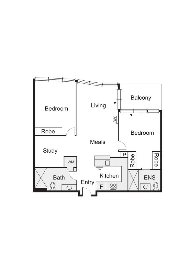 Floorplan of Homely apartment listing, 811/3 Tarver Street, Port Melbourne VIC 3207