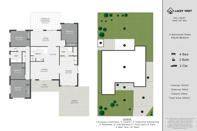 Floorplan of Homely house listing, 4 Satinwood Place, Palm Beach QLD 4221