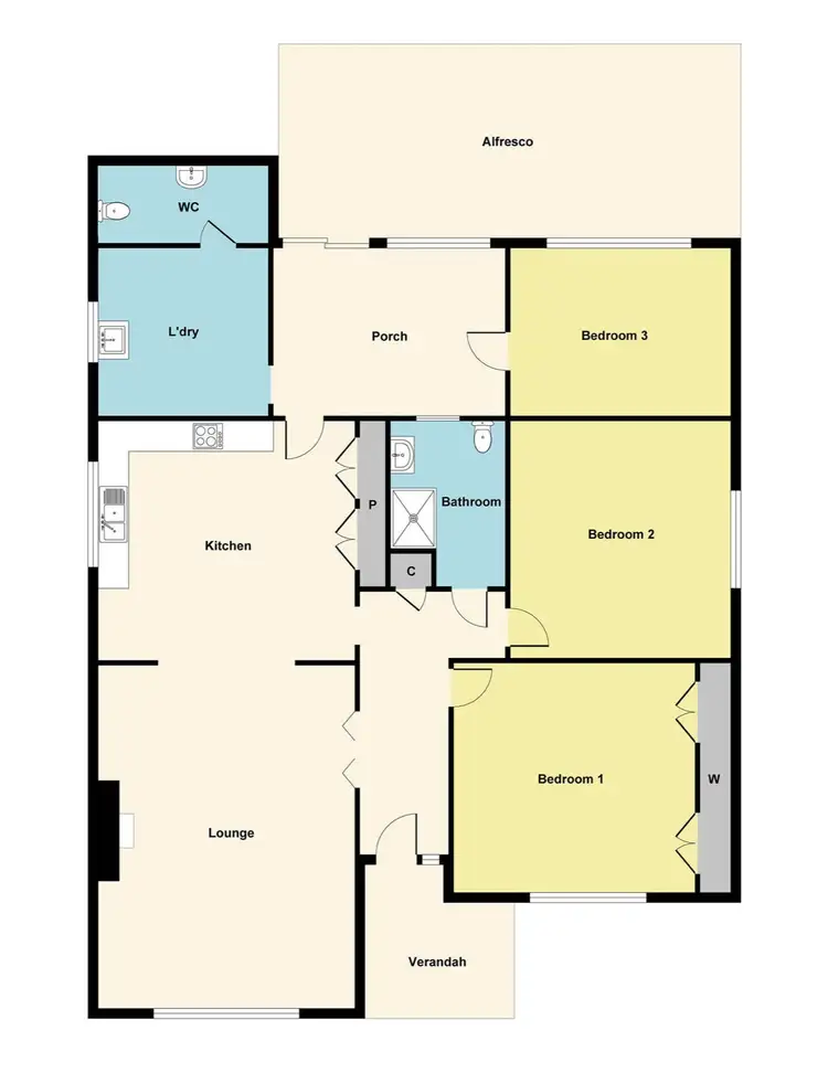 Floorplan of Homely house listing, 249 Gladstone Street, Maryborough VIC 3465