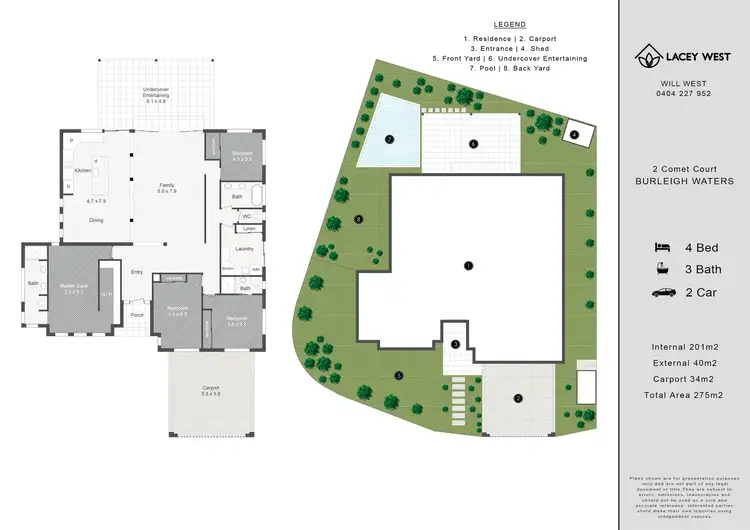 Floorplan of Homely house listing, 2 Comet Court, Burleigh Waters QLD 4220
