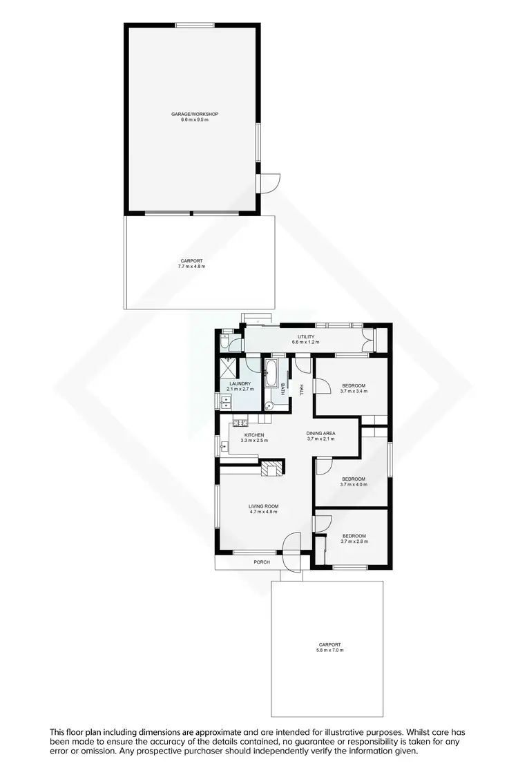 Floorplan of Homely house listing, 109 Tarakan Street, Wodonga VIC 3690