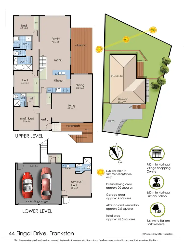 Floorplan of Homely house listing, 44 Fingal Drive, Frankston VIC 3199
