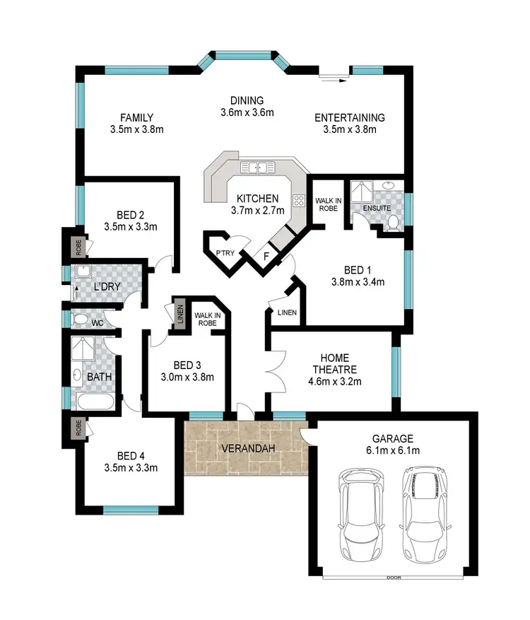 Floorplan of Homely house listing, 103 Hornibrook Road, Dalyellup WA 6230