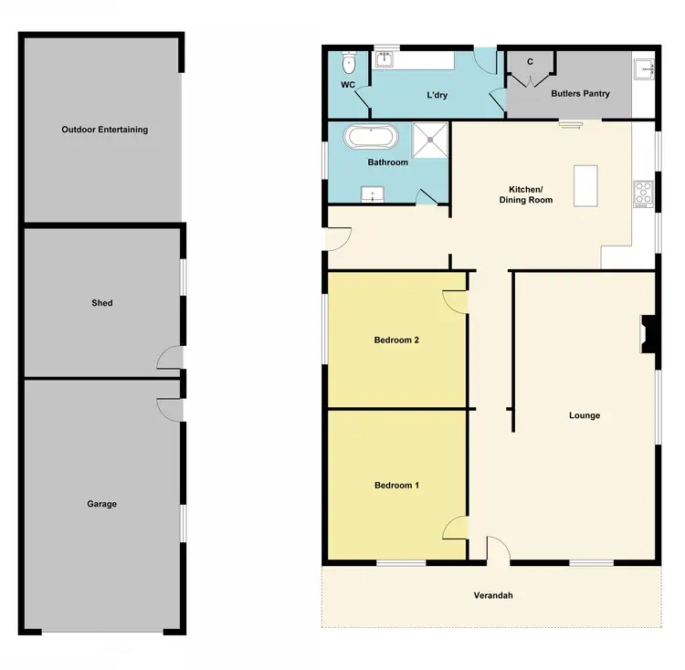 Floorplan of Homely house listing, 75 Inkerman Street, Maryborough VIC 3465