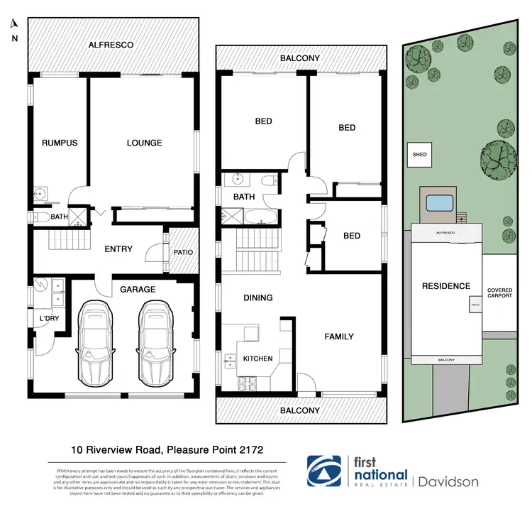 Floorplan of Homely house listing, 10 Riverview Road, Pleasure Point NSW 2172