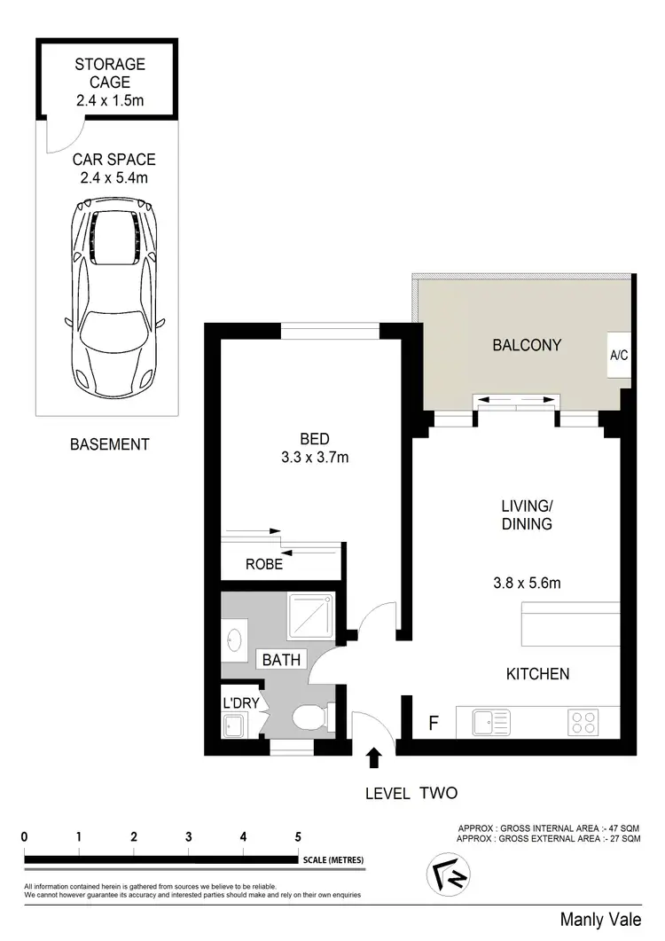 Floorplan of Homely unit listing, 19/261 Condamine Street, Manly Vale NSW 2093