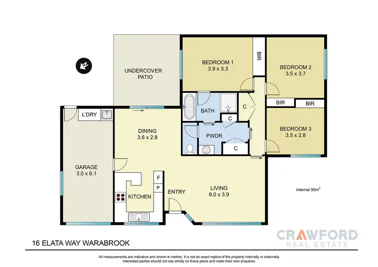 Floorplan of Homely house listing, 6 Elata Way, Warabrook NSW 2304