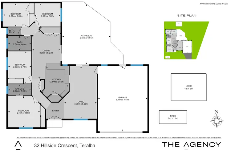 Floorplan of Homely house listing, 32 Hillside Crescent, Teralba NSW 2284