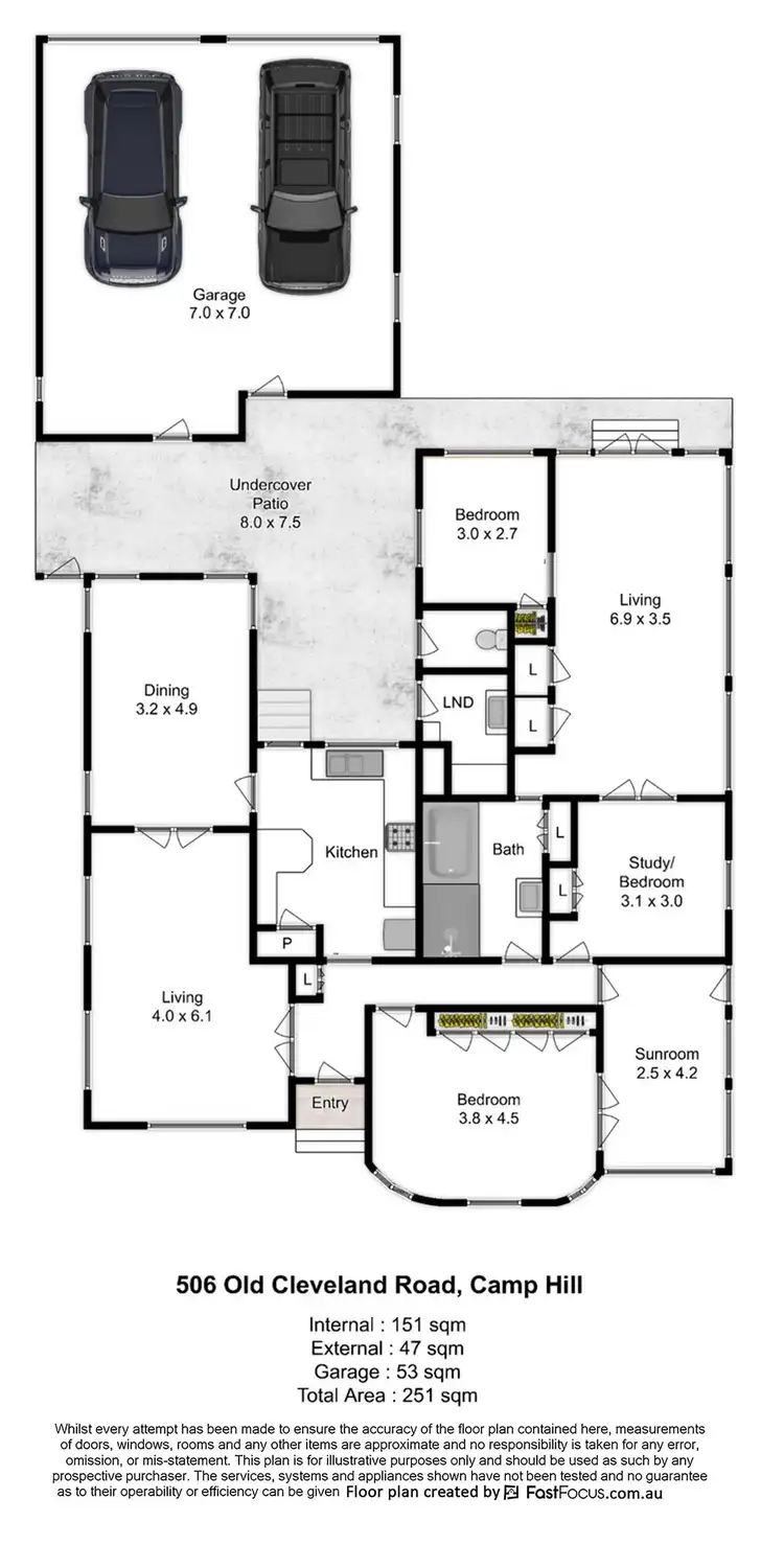 Floorplan of Homely house listing, 47 Edencourt Street, Camp Hill QLD 4152