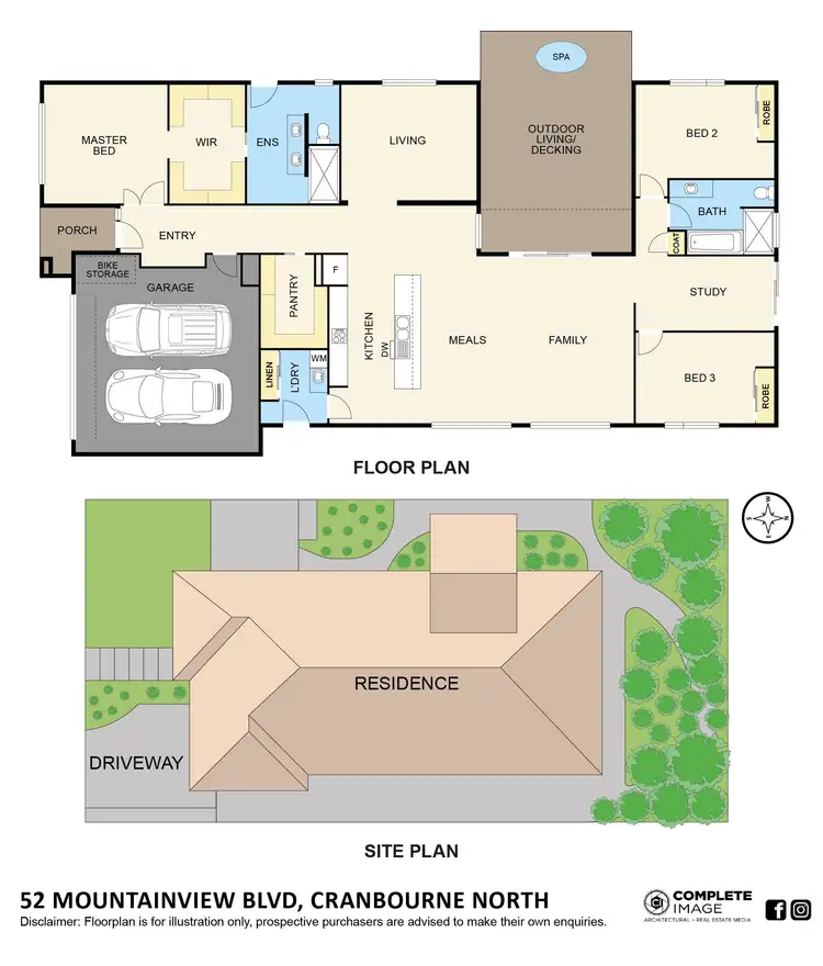 Floorplan of Homely house listing, 52 Mountainview Boulevard, Cranbourne North VIC 3977