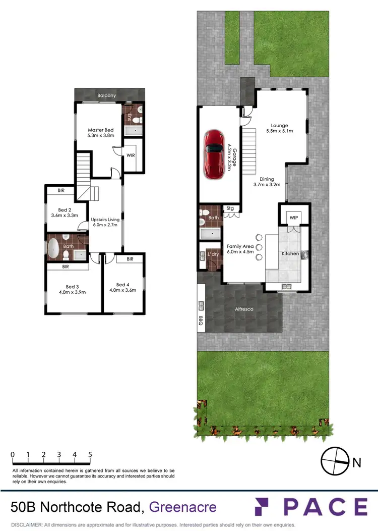 Floorplan of Homely townhouse listing, 50B Northcote Road, Greenacre NSW 2190