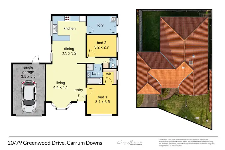 Floorplan of Homely unit listing, 20/79 Greenwood Drive, Carrum Downs VIC 3201