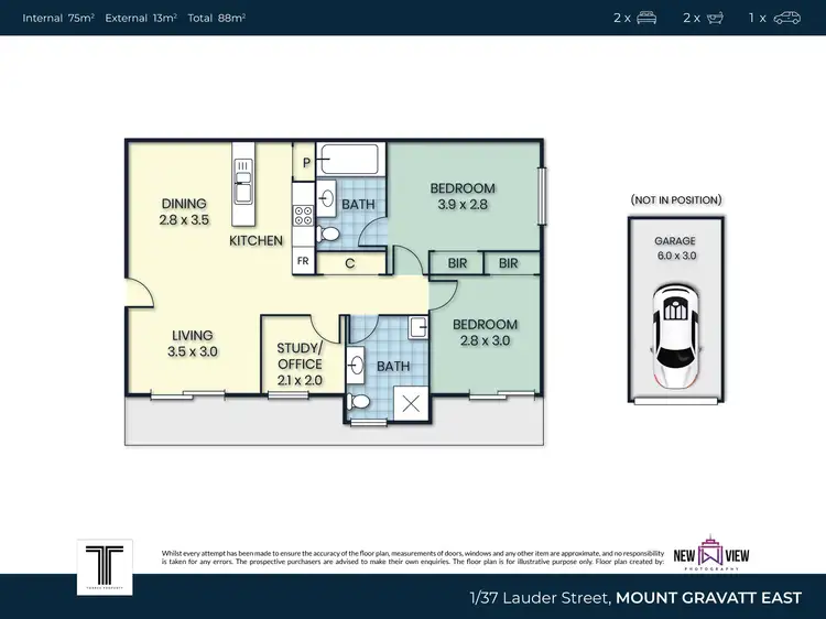 Floorplan of Homely apartment listing, 1/37 Lauder Street, Mount Gravatt East QLD 4122