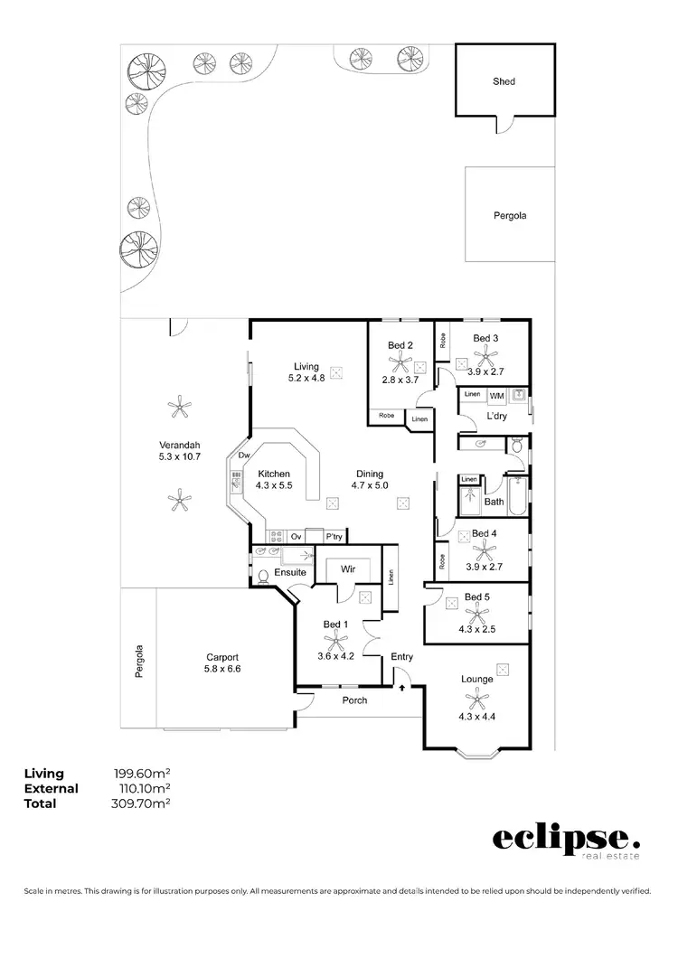 Floorplan of Homely house listing, 5 Tree Top Rise, Blakeview SA 5114