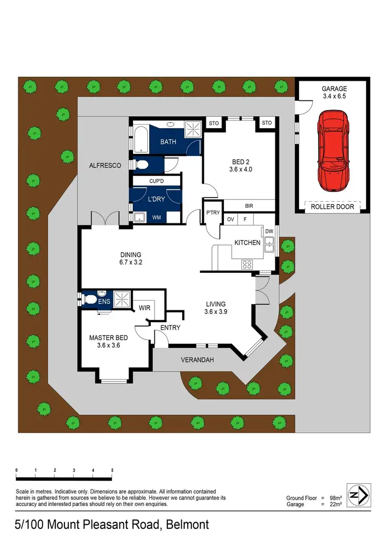Floorplan of Homely townhouse listing, 5/100 Mt Pleasant Road, Belmont VIC 3216