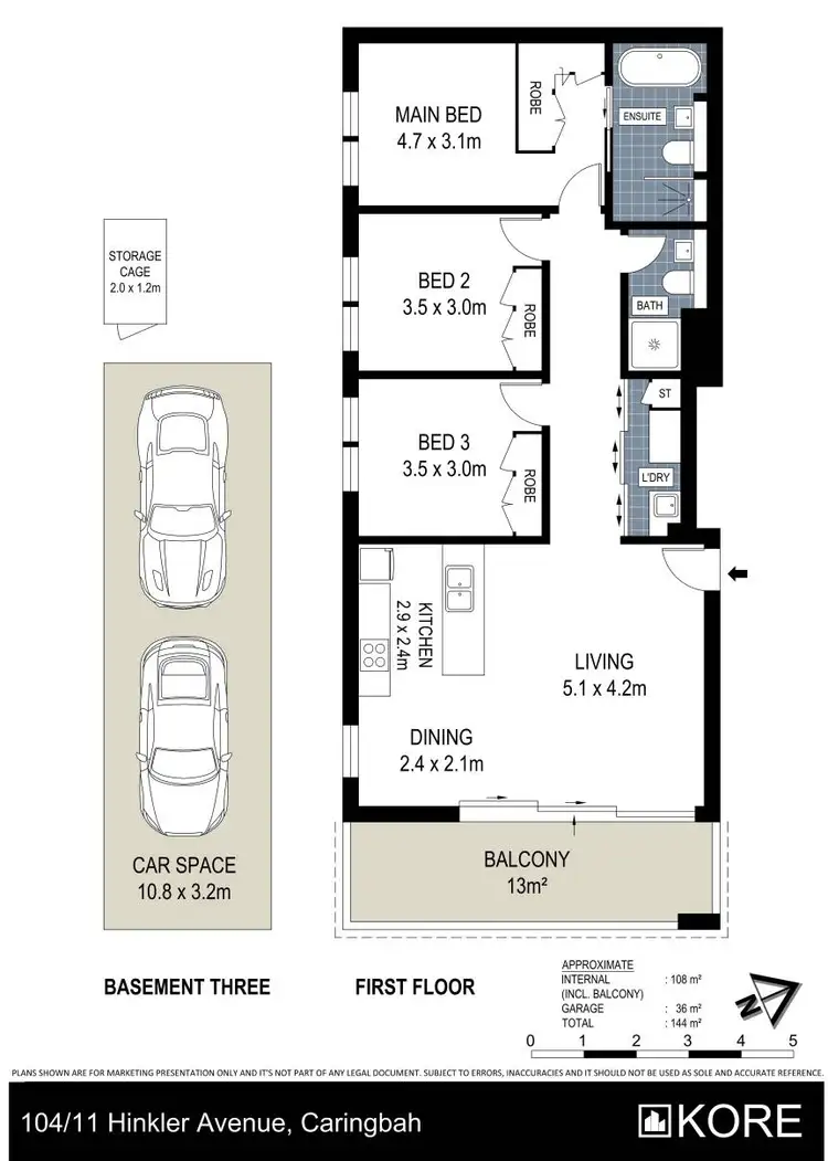 Floorplan of Homely apartment listing, 104/11 Hinkler Avenue, Caringbah NSW 2229