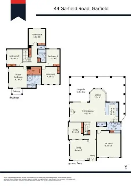Floorplan of Homely house listing, 44 Garfield Road, Garfield VIC 3814