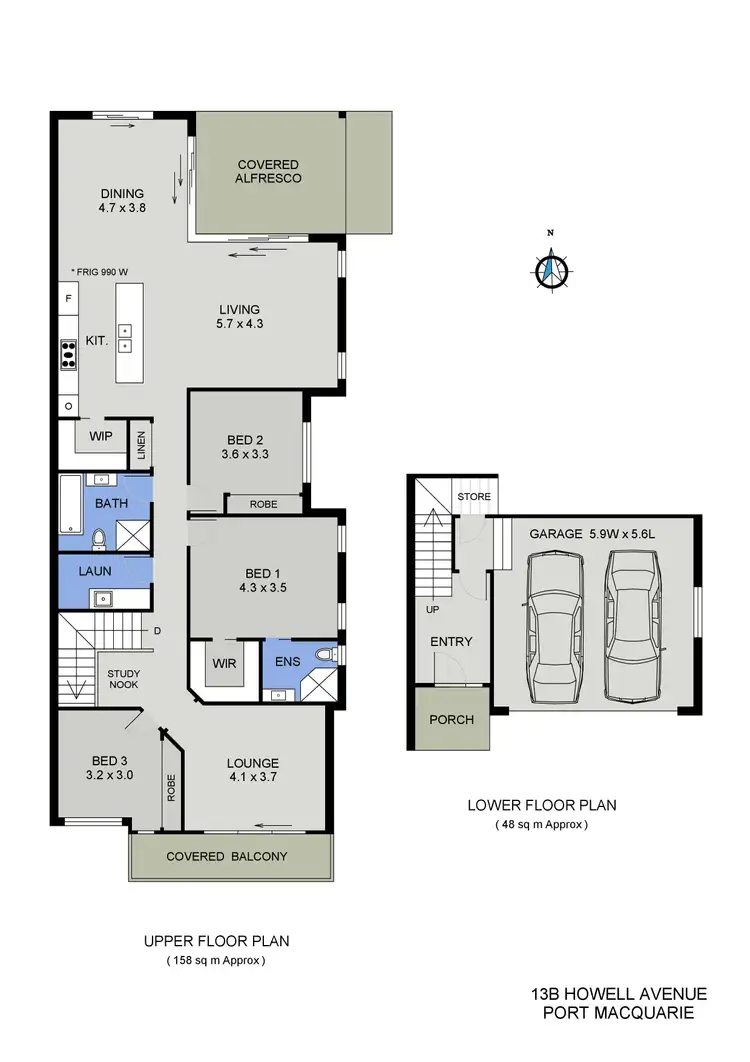 Floorplan of Homely house listing, 13b Howell Avenue, Port Macquarie NSW 2444