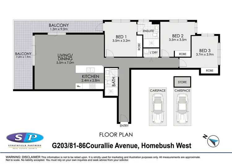 Floorplan of Homely apartment listing, G203/81-86 Courallie Avenue, Homebush West NSW 2140