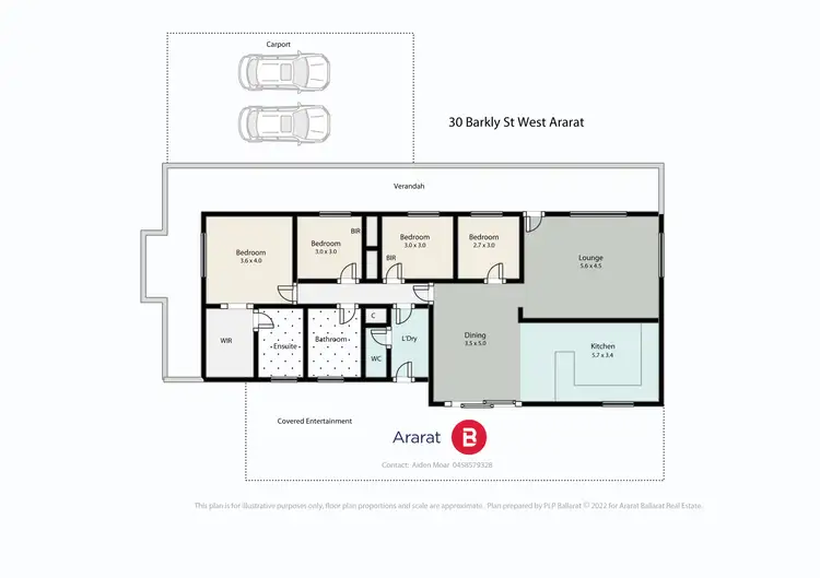 Floorplan of Homely house listing, 39 Barkly Street West, Ararat VIC 3377