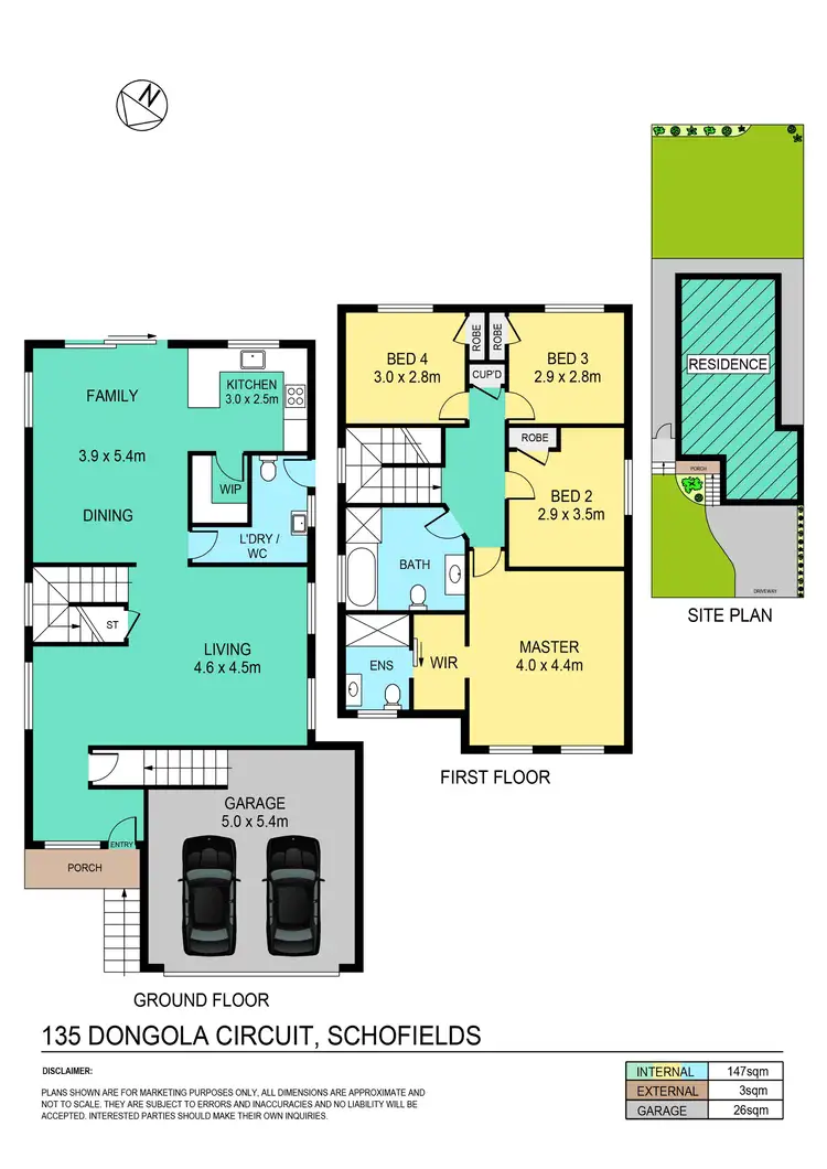 Floorplan of Homely house listing, 135 Dongola Circuit, Schofields NSW 2762