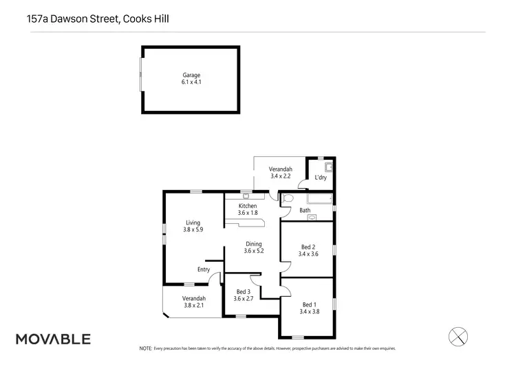 Floorplan of Homely house listing, 157a Dawson Street, Cooks Hill NSW 2300
