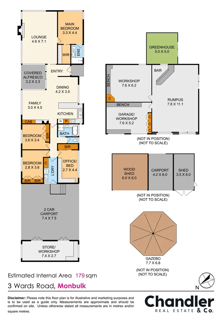 Floorplan of Homely rural property listing, 3 Wards Road, Monbulk VIC 3793
