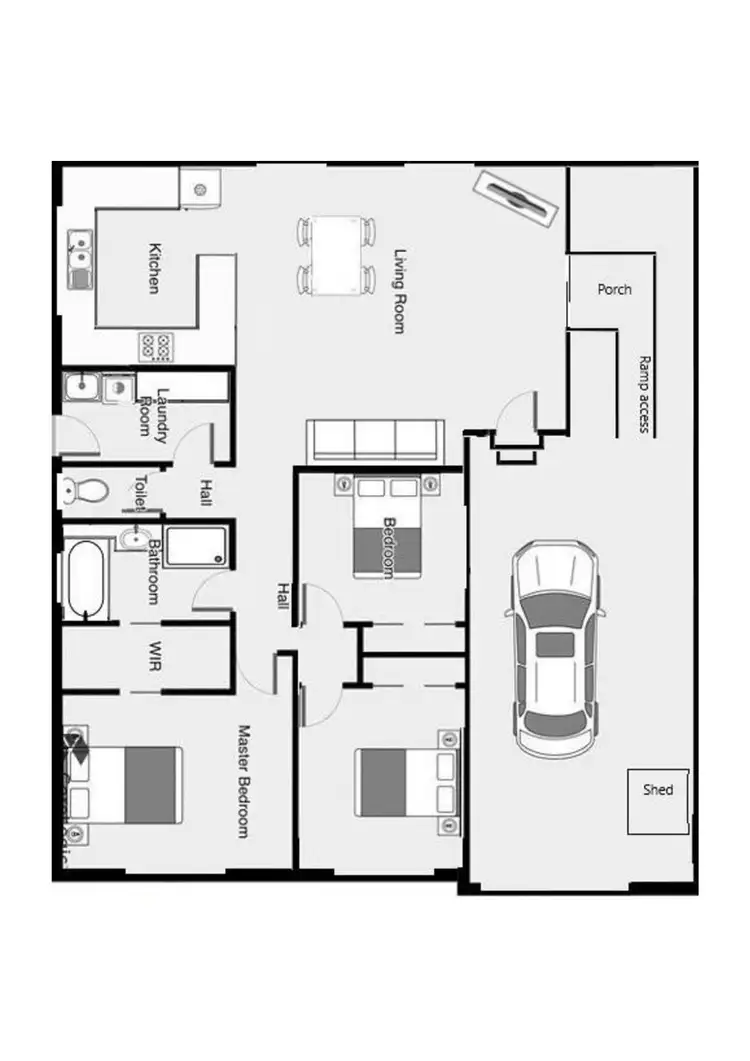Floorplan of Homely unit listing, 11/271-285 Tenth Street, Mildura VIC 3500