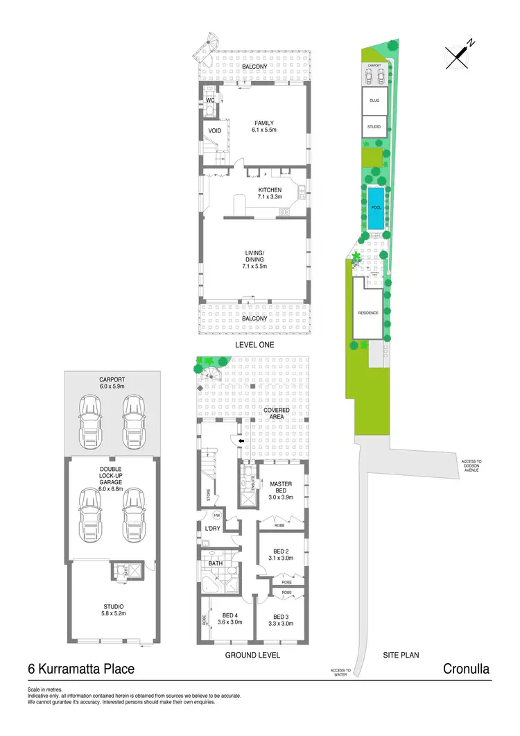 Floorplan of Homely house listing, 6 Kurramatta Place, Cronulla NSW 2230