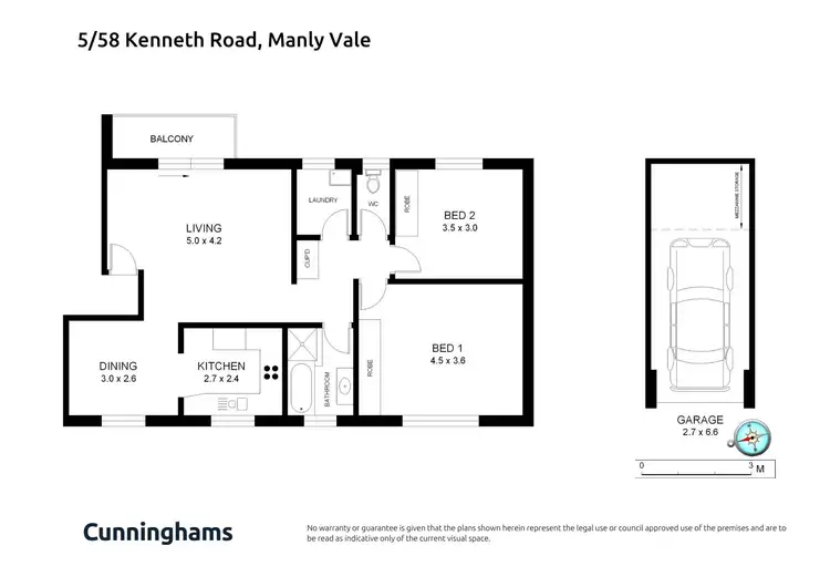 Floorplan of Homely apartment listing, 5/58 Kenneth Road, Manly Vale NSW 2093