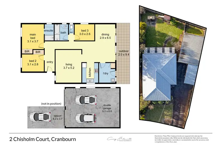 Floorplan of Homely house listing, 2 Chisholm Court, Cranbourne VIC 3977