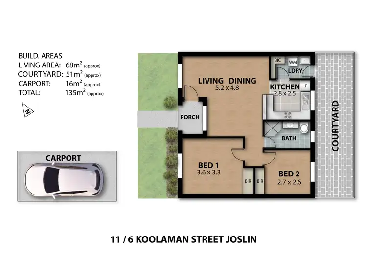 Floorplan of Homely unit listing, 11/6 Koolaman Street, Joslin SA 5070