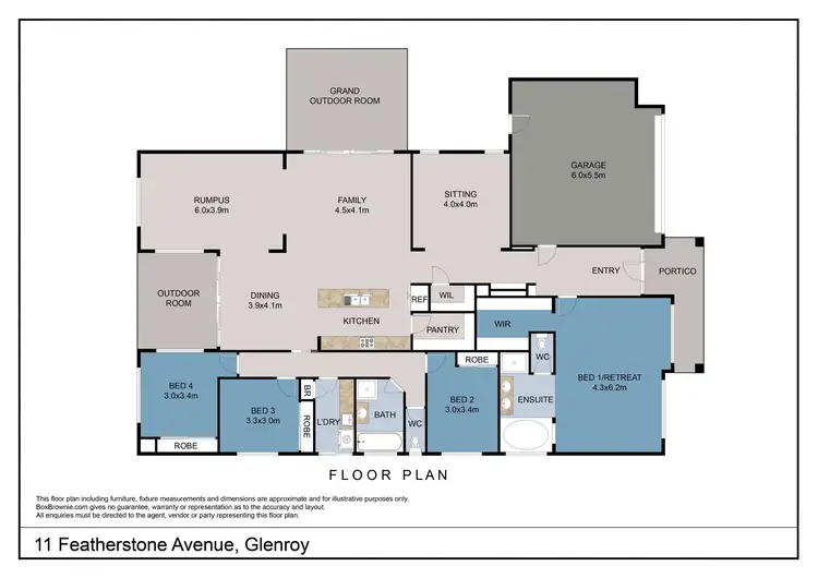 Floorplan of Homely house listing, 11 Featherstone Avenue, Glenroy NSW 2640