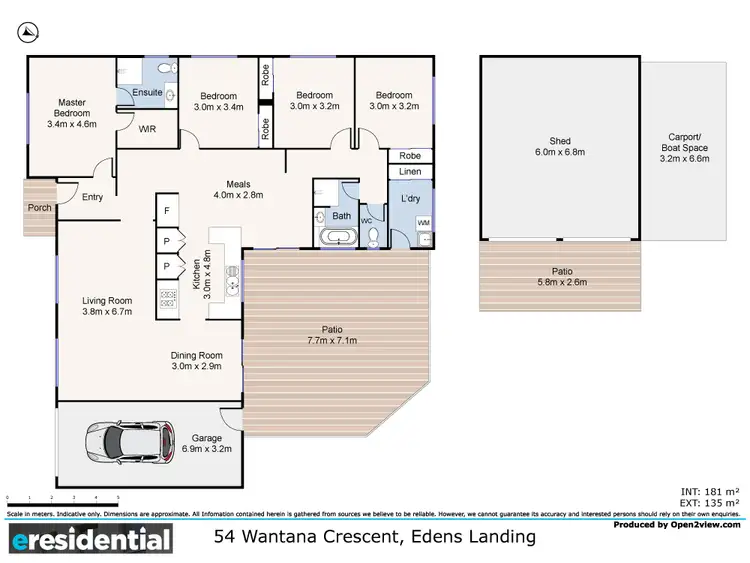 Floorplan of Homely house listing, 54 Wantana Crescent, Edens Landing QLD 4207