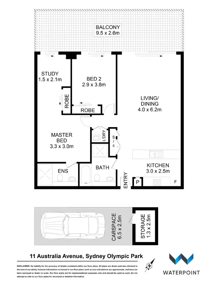 Floorplan of Homely apartment listing, 902/11 Australia Avenue, Sydney Olympic Park NSW 2127